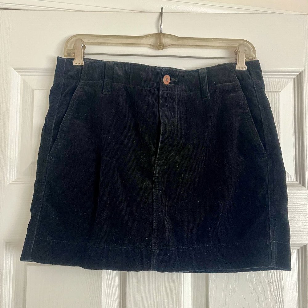 Uniqlo Ines De La Fressange corduroy mini skirt black size 4